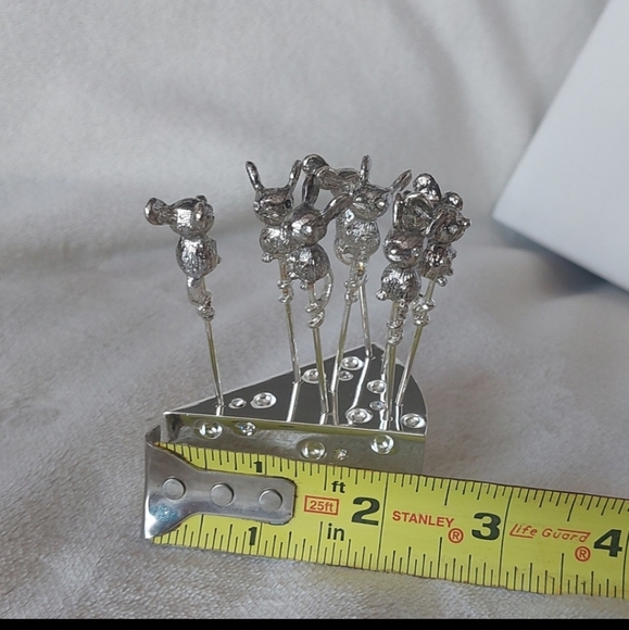 Elegance Mice N'Cheese glass plate silver plated set - Picture 4 of 6